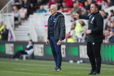 Leo Percovich Middlesbrough 'un teknik direktörü Middlesbrough' a karşı Middlesbrough-Huddersfield Town maçı sırasında Riverside Stadyumu, Middlesbrough, Birleşik Krallık, 22 Ekim 202