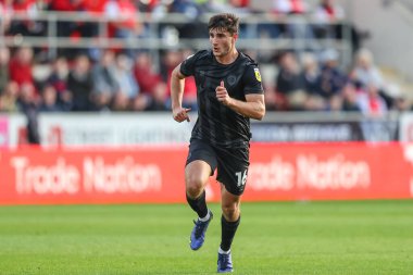 Ryan Longman # 16 no 'lu Hull City Sky Bet Şampiyonası maçında Rotherham United, Hull City' ye karşı New York Stadyumu, Rotherham, Birleşik Krallık, 22 Ekim 202