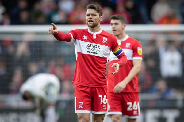 Jonathan Howson Middlesbrough Fait Des Gestes Réagit Lors Sky Bet — Photo