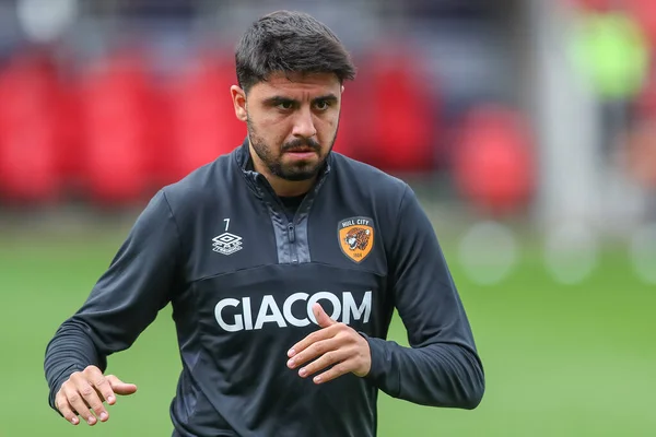 Ozan Tufan Van Hull City Tijdens Pre Game Warm Voorafgaand — Stockfoto