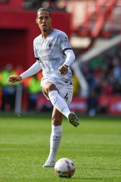 Virgil Van Dijk Liverpool Durante Partido Premier League Nottingham Forest — Foto de Stock