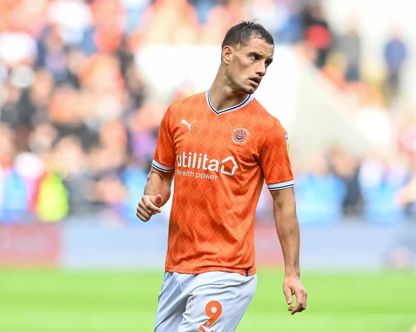 Jerry Yates Blackpool Durante Sky Bet Championship Match Blackpool Preston — Foto Stock