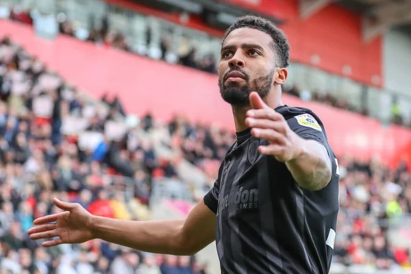 Cyrus Christie Hull City Celebra Suo Obiettivo Renderlo Durante Partita — Foto Stock