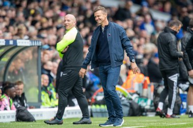 Leeds United 'ın teknik direktörü Jesse Marsch, Leeds United' ın 23 Ekim 202 'de Elland Road, Leeds, İngiltere' de oynadığı Premier League maçında tepki gösterdi.