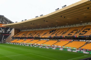 Molineux Stadyumu 'nun genel görünümü, Wolverhampton Wanderers F.C. Premier Lig maçında Wolverhampton Wanderers - Leicester City maçı sırasında Molineux, Wolverhampton, Birleşik Krallık, 23 Ekim 202