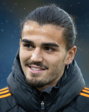 Leeds United 'dan Pascal Struijk # 21 Premier League maçı öncesinde Premier League maçında Leeds United Fulham' a karşı Leeds Road, Leeds, İngiltere, 23 Ekim 202