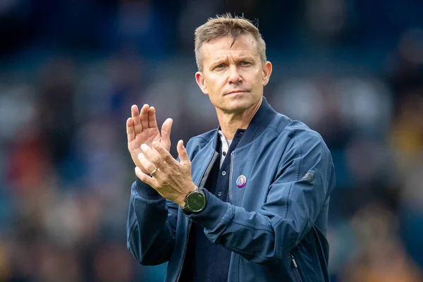 Jesse Marsch Manager Leeds United Claps His Hands Applauds Supporters — Stock Photo, Image