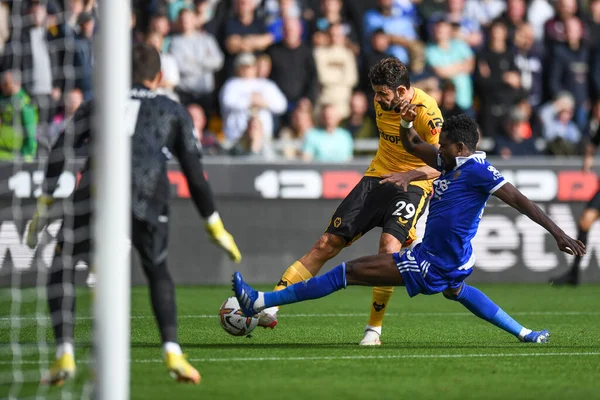 Diego Costa Van Wolverhampton Wanderers Maakt Kans Doelpunt Tijdens Premier — Stockfoto