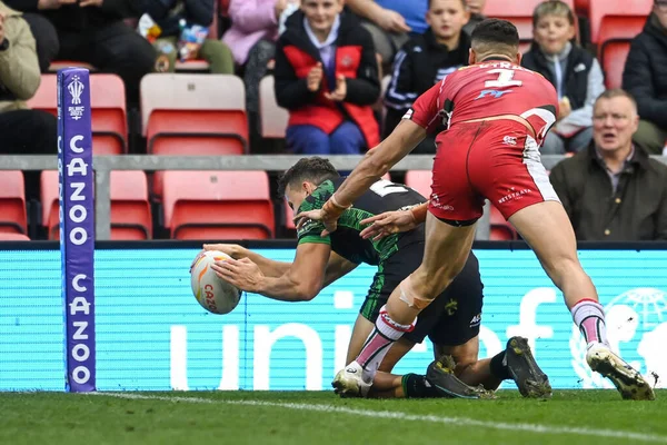 Louis Senior Aus Irland Probiert Während Des Spiels Der Rugby — Stockfoto