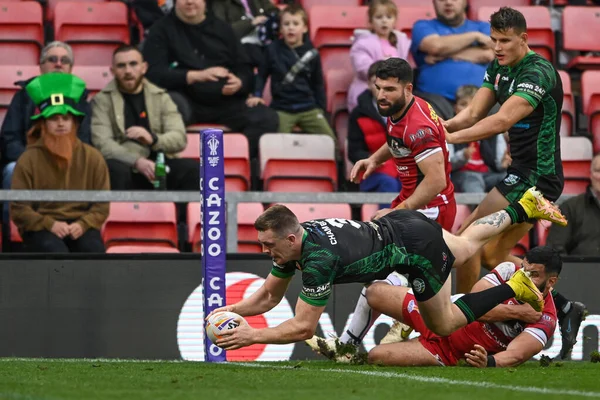 Chamberlain Irlanda Faz Uma Tentativa Durante Partida Copa Mundo Rugby — Fotografia de Stock