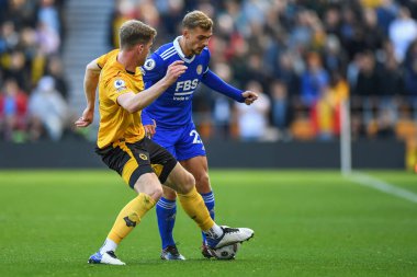 Leicester City 'den Kiernan Dewsbury-Hall # 22 Premier League maçında Wolverhampton Wanderers - Leicester City - Molineux, Wolverhampton, Birleşik Krallık, 23 Ekim 202