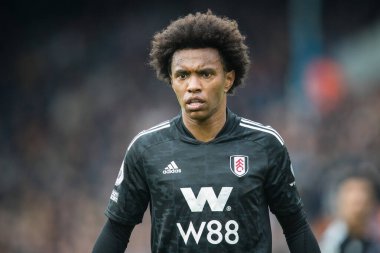 Willian # 20 Fulham Premier Lig maçı sırasında Leeds United Fulham 'a karşı Elland Road, Leeds, İngiltere, 23 Ekim 202