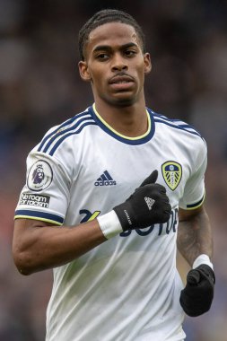 Crysencio Summerville # 10 of Leeds United Premier League maçı sırasında Leeds United Fulham 'a karşı Elland Road, Leeds, İngiltere, 23 Ekim 202