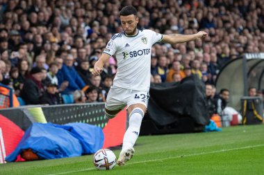 Leeds United 'ın 42 numaralı oyuncusu Sam Greenwood Premier League maçında Leeds United Fulham' a karşı 23 Ekim 202 'de Leeds Road, İngiltere' de karşı karşıya geldi.