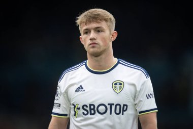 Joe Gelhardt # 30 Leeds United Premier Lig maçında Leeds United Fulham 'a karşı Elland Road, Leeds, İngiltere, 23 Ekim 202