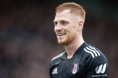 Harrison Reed # 6 Premier Lig maçı sırasında Leeds United Fulham 'a karşı Elland Road, Leeds, İngiltere, 23 Ekim 202