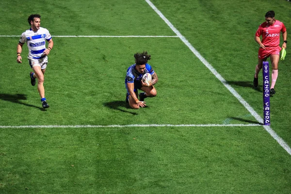 Samoa 'dan Tim Lafai, 23 Ekim 202' de İngiltere 'nin Doncaster kentindeki Eco-Power Stadyumu' nda oynanan Rugby Ligi Dünya Kupası 2021 Dünya Kupası A Grubu karşılaşmasında sahaya çıkıyor.