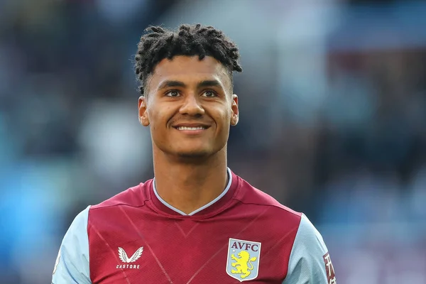 Ollie Watkins Aston Villa Sonríe Después Que Sus Equipos Ganaran —  Fotos de Stock