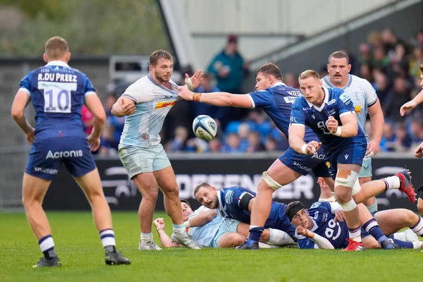 Jean Luc Preez Sale Sharks Passes Ball His Brother Rob — Stock Photo, Image