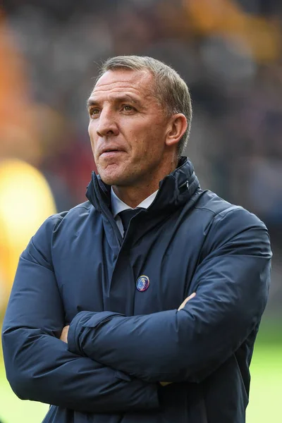 Brendan Rodgers Manager Leicester City Premier League Match Wolverhampton Wanderers — Stock Photo, Image