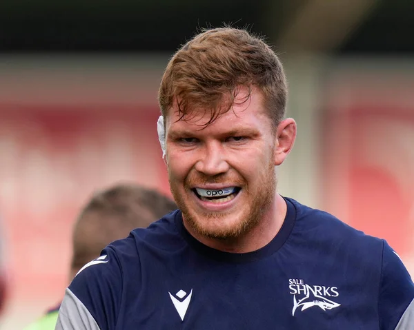 Cobus Wiese Sale Sharks Warms Gallagher Premiership Match Sale Sharks — Φωτογραφία Αρχείου