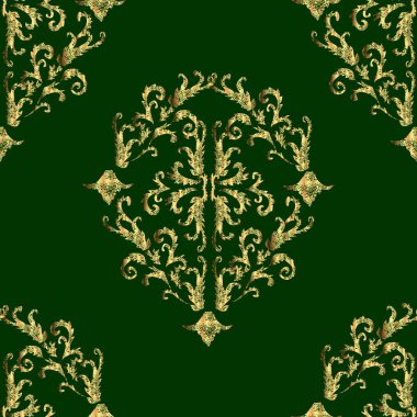 Renkli arkaplanda ilginç karalamalar olan kusursuz desen. Raster illüstrasyonu.