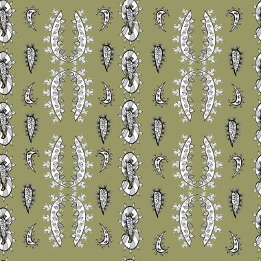 Renkli arkaplanda ilginç karalamalar olan kusursuz desen. Raster illüstrasyonu.