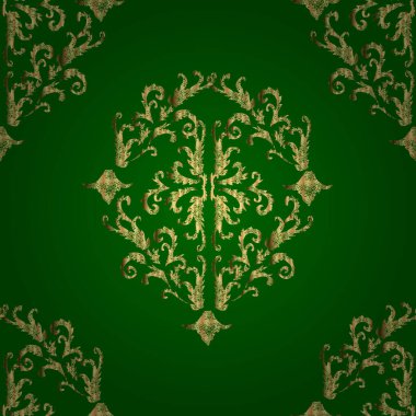 Renkli arkaplanda ilginç karalamalar olan kusursuz desen. Vektör illüstrasyonu.