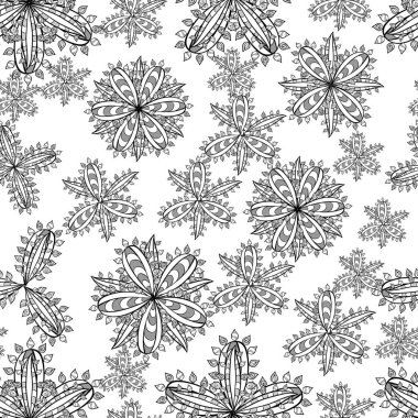 Renkli arka planda beyaz karalamalı çiçeklerle kusursuz desen. Vektör illüstrasyonu.