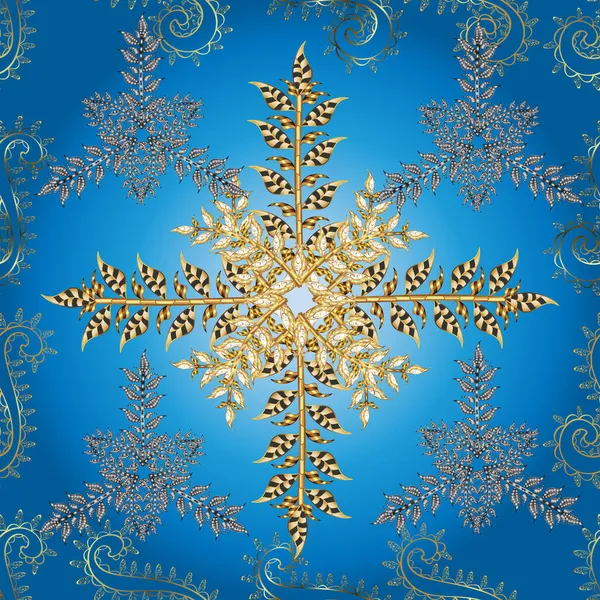 シームレスだ アラベスクと花の要素とオリエンタル素敵なパターン グレー ベージュ ブルーの写真 伝統的な古典的な飾り アラベスクとヴィンテージパターン ベクトル — ストックベクタ