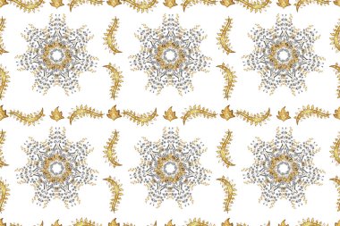 Renkli arkaplanda ilginç karalamalar olan kusursuz desen. Pano. Raster illüstrasyonu.