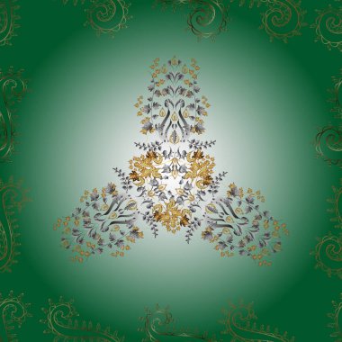 Renkli arkaplanda ilginç karalamalar olan kusursuz desen. Vektör illüstrasyonu.