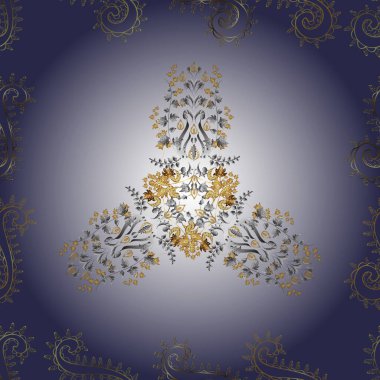 Renkli arkaplanda ilginç karalamalar olan kusursuz desen. Vektör illüstrasyonu.