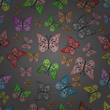 Kusursuz. Albüm için resim. Vektör çizimi. Clipart yeşil, beyaz ve gri kelebek Magic Cartoon hakkında. Kart ve Fotoğraf Üzerine Bebekler ve Dijital Yazdırma Albümleri.