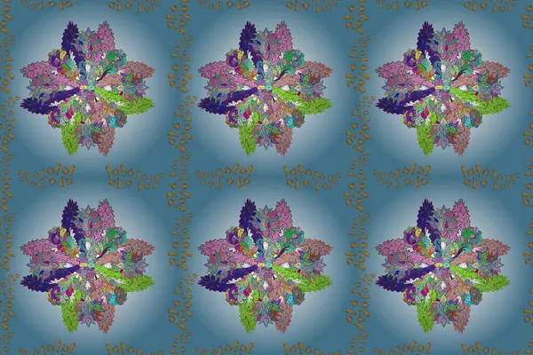 Ωραίο Σχέδιο Υφάσματος Απρόσκοπτη Floral Pattern Στην Απεικόνιση Raster Χρώμα — Φωτογραφία Αρχείου