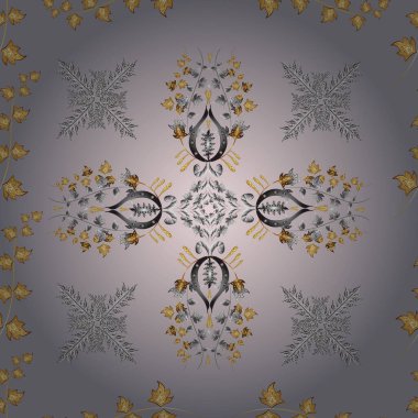 Renkli arkaplanda ilginç karalamalar olan kusursuz desen. Vektör illüstrasyonu.