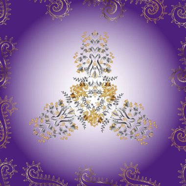 Renkli arkaplanda ilginç karalamalar olan kusursuz desen. Vektör illüstrasyonu.