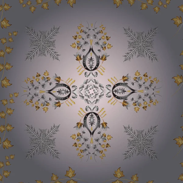 Renkli arkaplanda ilginç karalamalar olan kusursuz desen. Vektör illüstrasyonu.