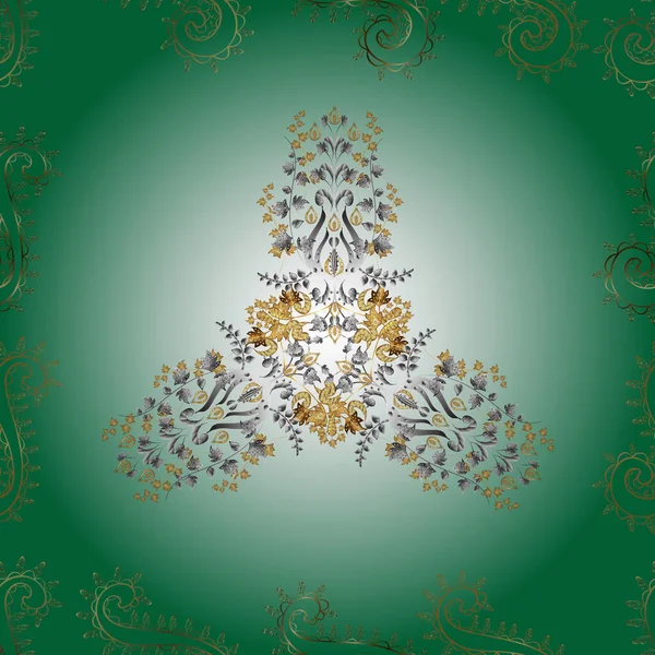 Renkli arkaplanda ilginç karalamalar olan kusursuz desen. Vektör illüstrasyonu.