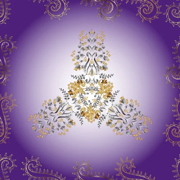 Renkli arkaplanda ilginç karalamalar olan kusursuz desen. Vektör illüstrasyonu.