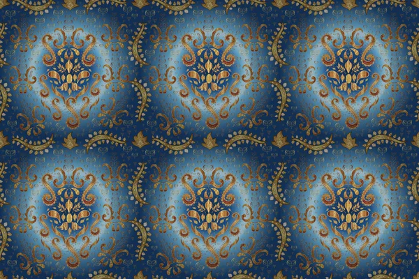 Copos Nieve Dorados Colores Marrón Azul Beige Fondo Pantalla Textura —  Fotos de Stock