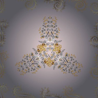 Renkli arkaplanda ilginç karalamalar olan kusursuz desen. Vektör illüstrasyonu.