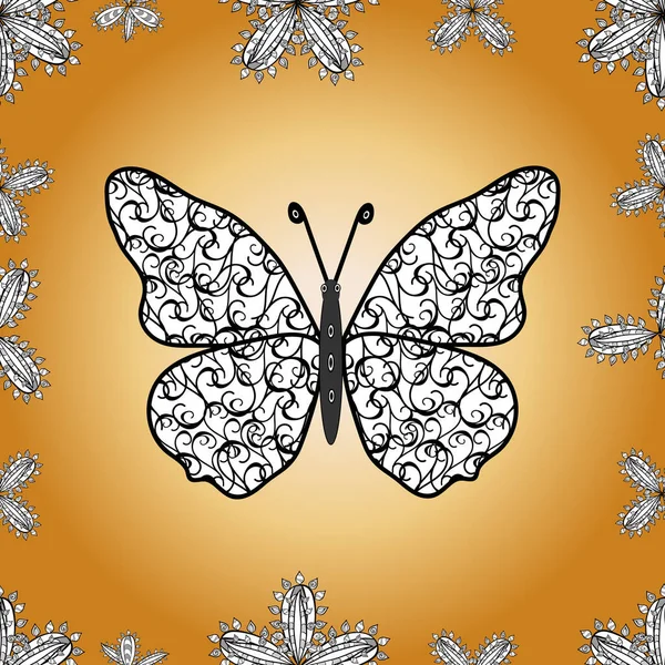 Enfants Papillon Motif Sans Couture Papier Peint Mode Vectorielle Papillons — Image vectorielle