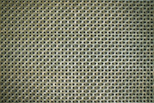 Perforovaná Textura Ocelového Panelu — Stock fotografie