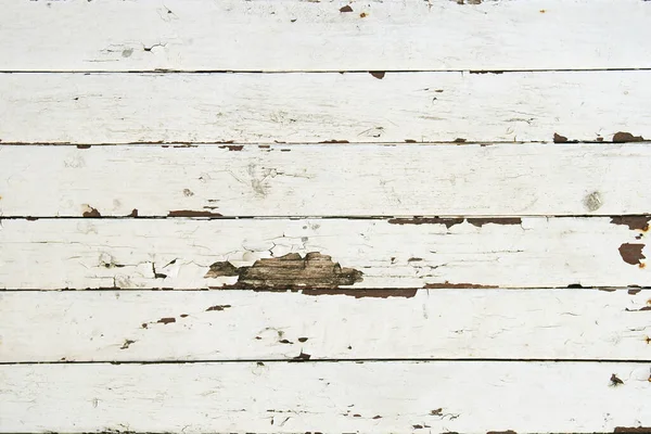 Old White Painted Weathered Wood Texture — Stock Photo, Image