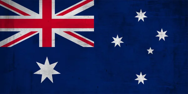 Australische Vlag Met Beroemd Trendy Poster Creëren Met Nostalgie Stijl — Stockfoto