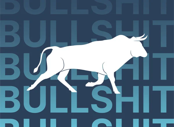 Bull Running Energético Com Texto Gradiente Futurista Segundo Plano Citação — Fotografia de Stock