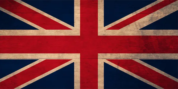 有名なイギリス国旗です 豊かでカラフルで 古いスタイルのグラフィック 印刷物チラシや宣伝用のポスターです — ストック写真