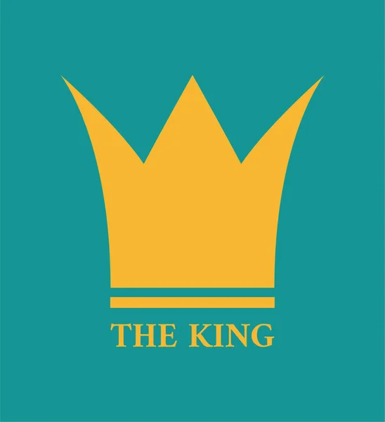 Prachtige Minimalistische Getextureerde Kroon Met Koningstekst Minimaal Concept Prachtig Artwork — Stockfoto