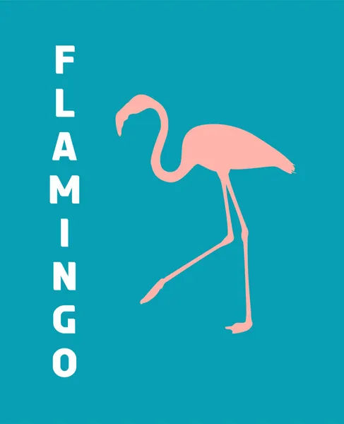 Amusante Flamingo Met Flamingo Tekst Verticale Grappige Quote Dierenconcept Creatief — Stockfoto